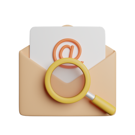 Pesquisa de e-mail  3D Icon