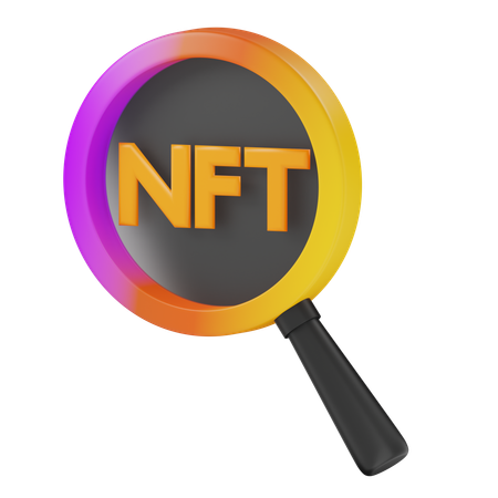 Pesquisa nft  3D Icon