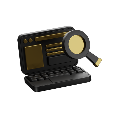 Pesquisa on-line  3D Icon