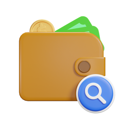 Pesquisar pagamento  3D Icon