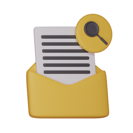 Pesquisa de e-mail  3D Icon