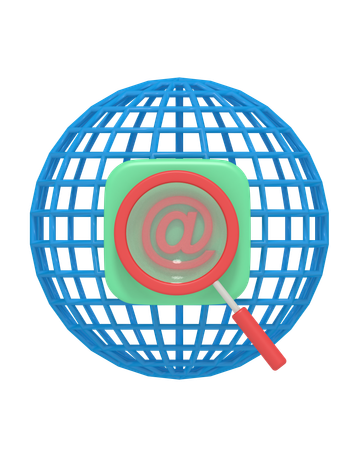 Pesquisa de e-mail  3D Icon