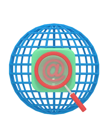 Pesquisa de e-mail  3D Icon