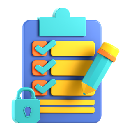 Pesquisa privada  3D Icon