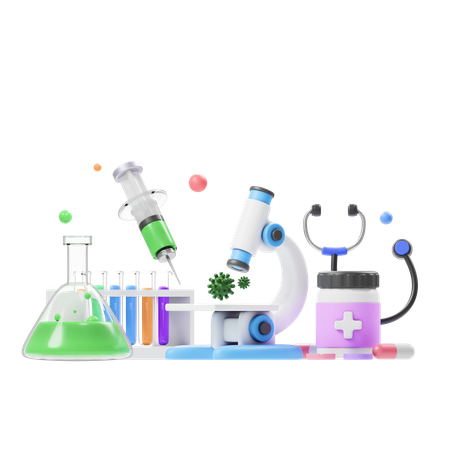 Pesquisa Química  3D Icon