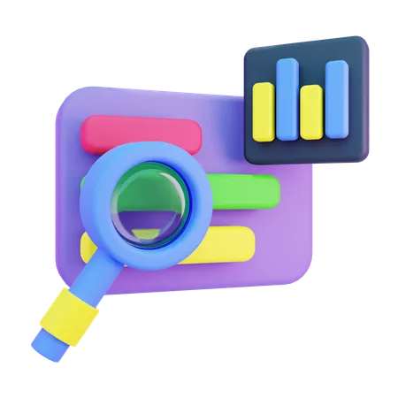 Pesquisa de SEO  3D Icon