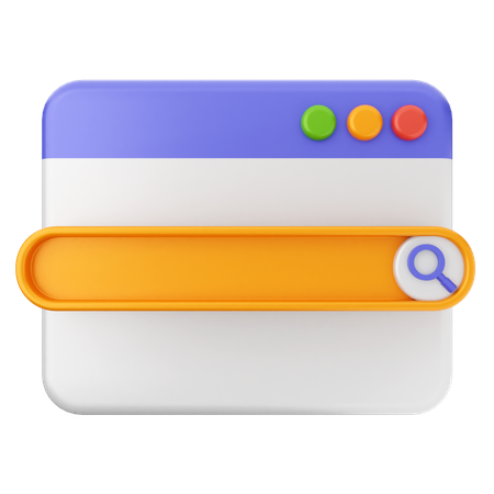 Site de pesquisa  3D Icon