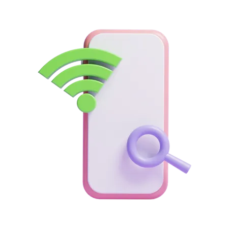 Pesquisar wi-fi  3D Icon