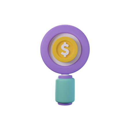 Procurar dinheiro  3D Icon