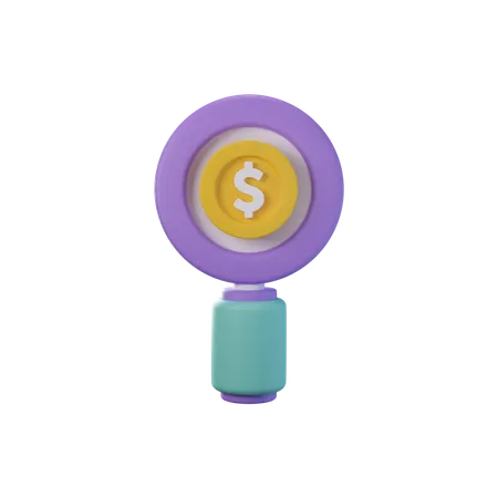 Procurar dinheiro  3D Icon