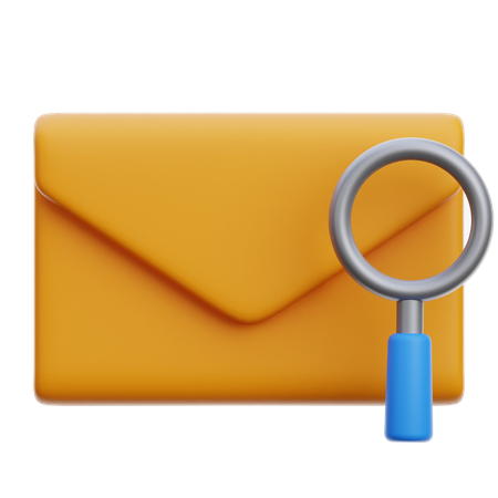 Pesquisar documento de e-mail  3D Icon