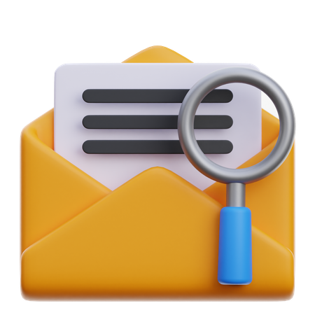 Pesquisar documento de e-mail  3D Icon