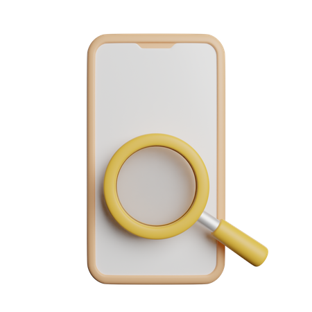 Pesquisar Encontrar telefone  3D Icon