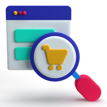 Pesquisar produto  3D Icon