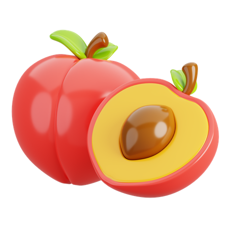 Pêssego  3D Icon