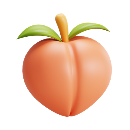 Pêssego  3D Icon