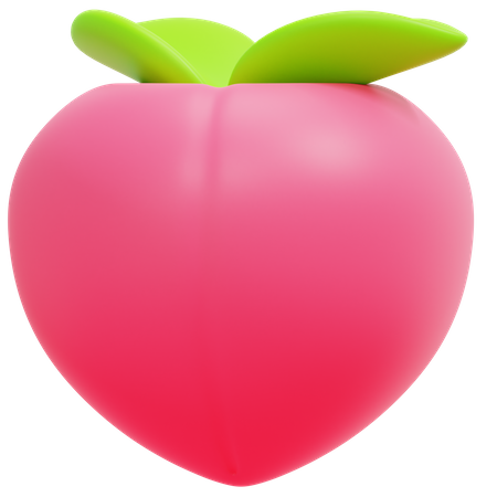 Fruta pêssego  3D Icon