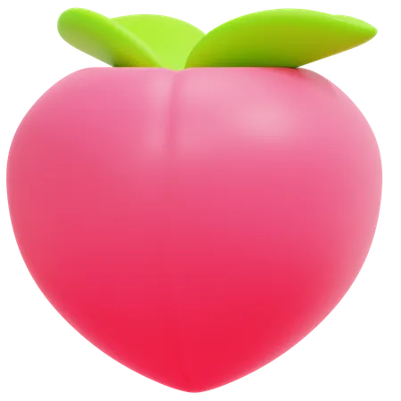 Fruta pêssego  3D Icon