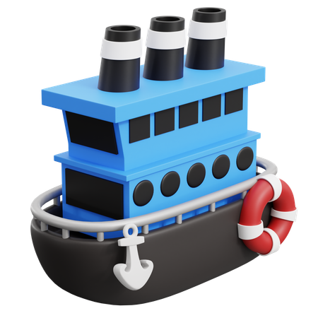 旅客船  3D Icon