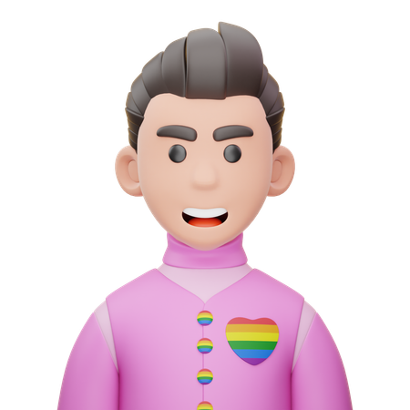 Pessoa gay  3D Icon