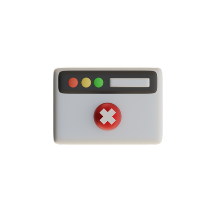 Pestaña rechazada  3D Icon