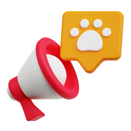 Pet Announcement  3D Icon