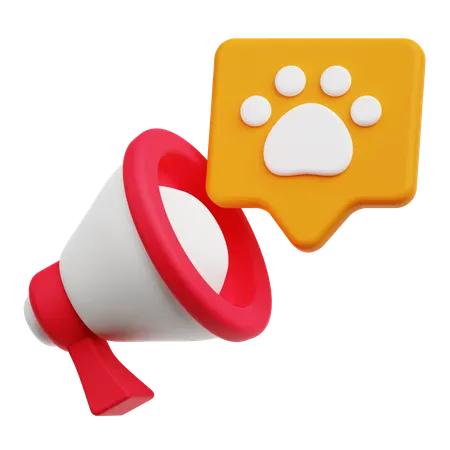 Pet Announcement  3D Icon