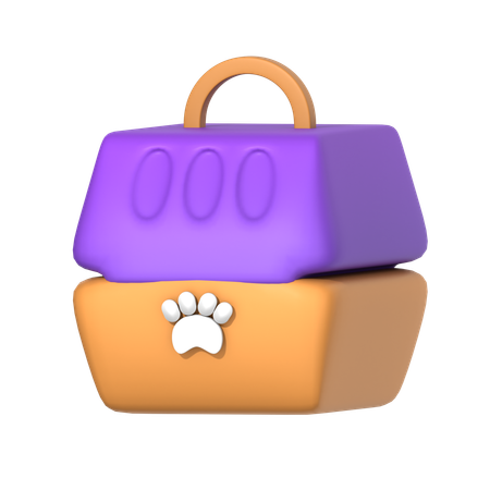 애완동물 화물  3D Icon