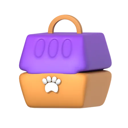 애완동물 화물  3D Icon