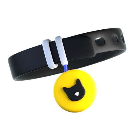 고양이용 반려동물 목걸이  3D Icon