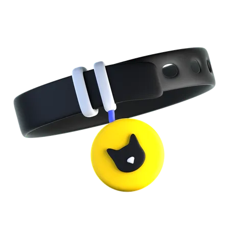 고양이용 반려동물 목걸이  3D Icon