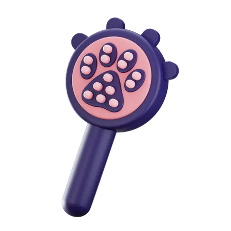 애완동물용 빗  3D Icon