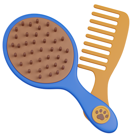 Pet Comb  3D Icon