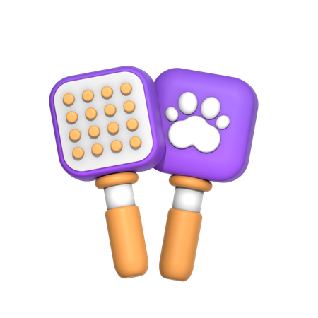 Pet Comb  3D Icon