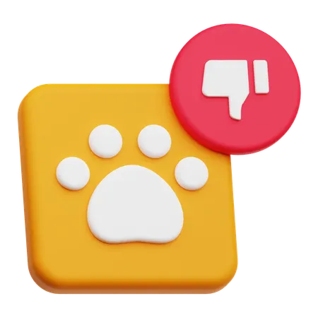 Pet Dislike  3D Icon