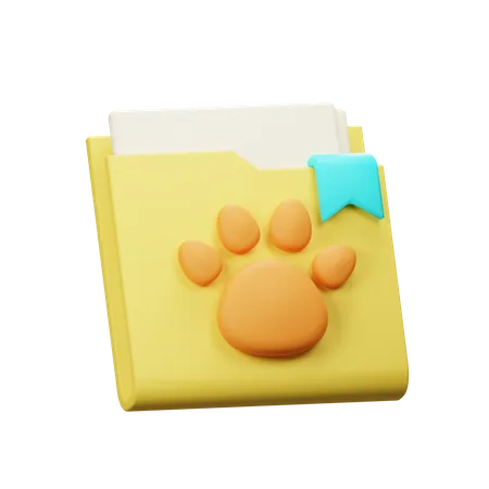 Pet Document  3D Icon