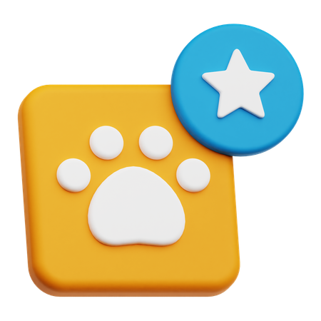 Estrela de estimação  3D Icon