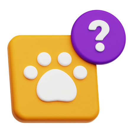 Pet Faq  3D Icon