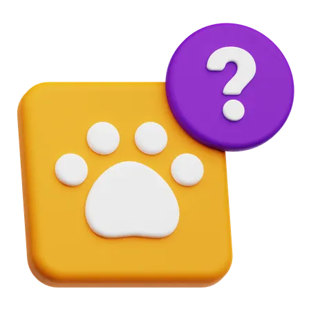Pet Faq  3D Icon