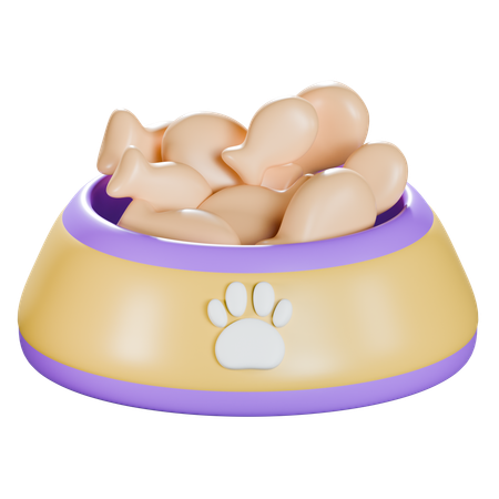 Pet Food Bowl  3D Icon