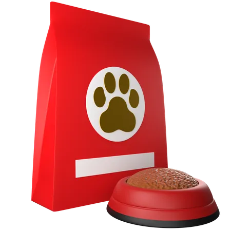 Pet Food Package  3D Icon