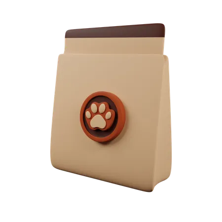 Pet Food Pocket 3 D Icon Contains PNG BLEND GLTF And OBJ Files 3D Icon