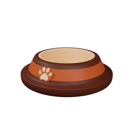 Pet Foot Plate 3 D Icon Contains PNG BLEND GLTF And OBJ Files 3D Icon