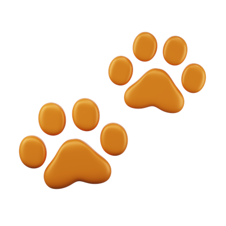 Pet footprint  3D Icon