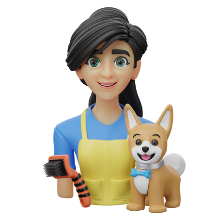 Pet Groomer  3D Icon