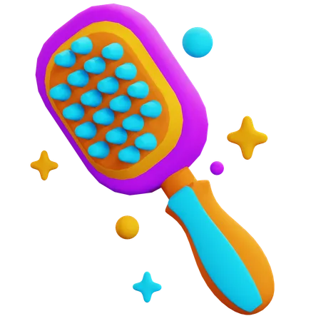 PET GROOMING BRUSH  3D Icon