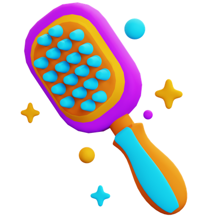 PET GROOMING BRUSH  3D Icon