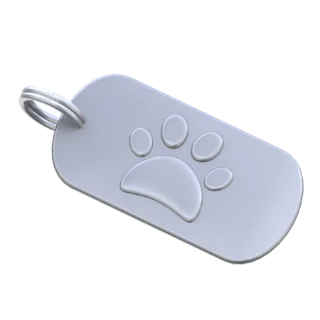 Pet Identification Tag  3D Icon