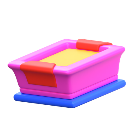 Pet Litter Box  3D Icon