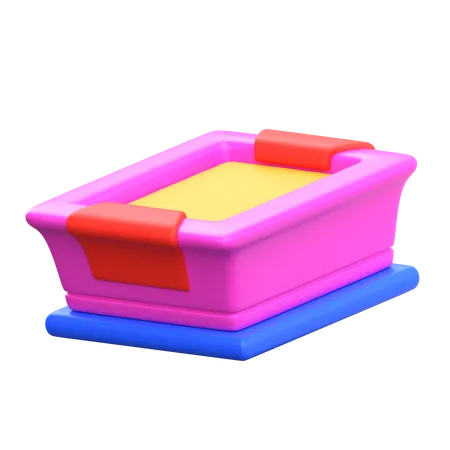 Pet Litter Box  3D Icon